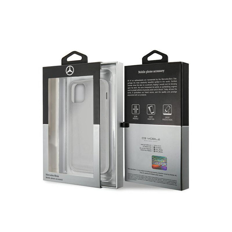 Mercedes Line dėklas iPhone 12 mini - skaidrus