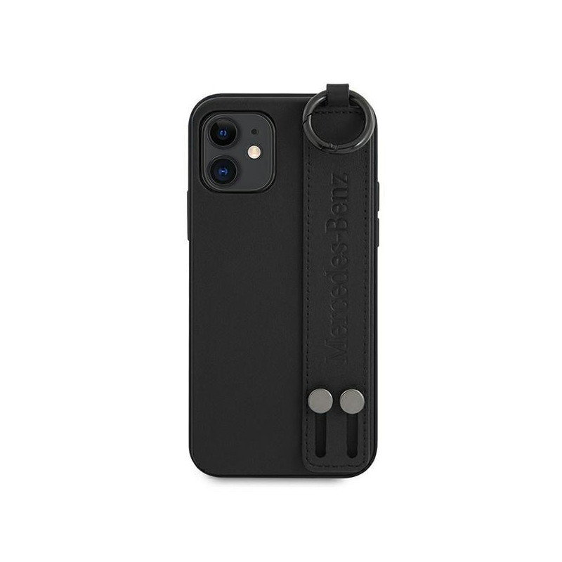 Mercedes Strap Line dėklas iPhone 12 mini - juodas