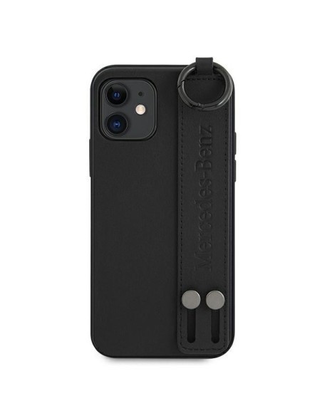 Mercedes Strap Line dėklas iPhone 12 mini - juodas Mercedes Strap Line dėklas iPhone 12 mini - juodas