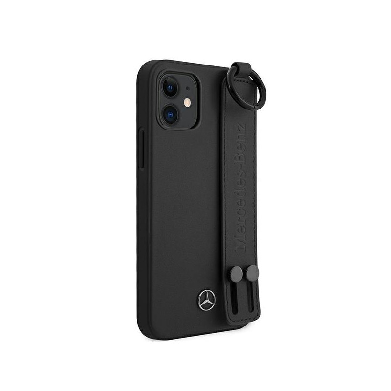 Mercedes Strap Line dėklas iPhone 12 mini - juodas