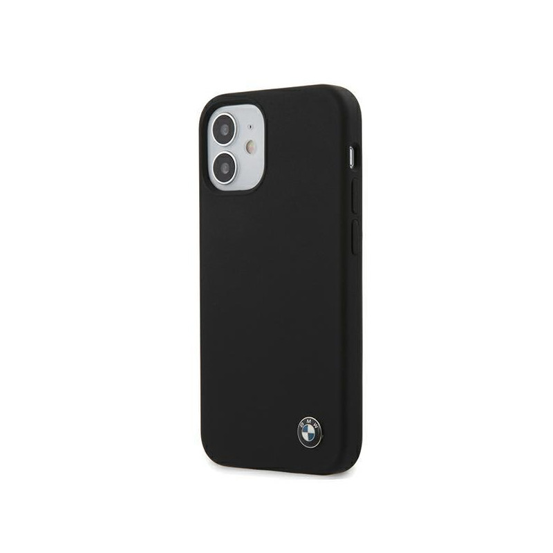 BMW Silicone Signature dėklas iPhone 12 mini - juodas