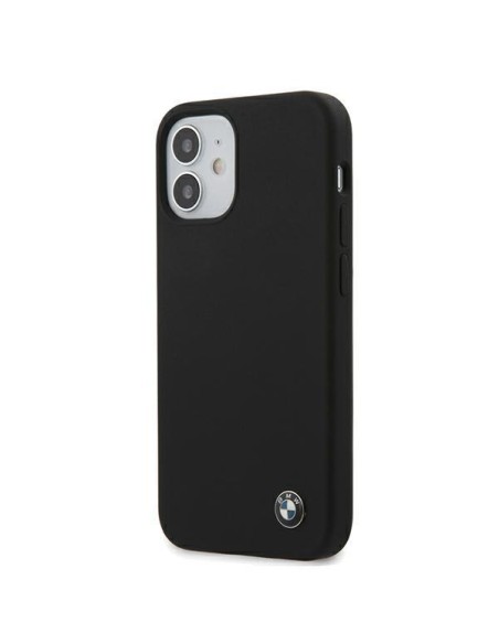 BMW Silicone Signature dėklas iPhone 12 mini - juodas