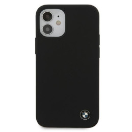 BMW Silicone Signature dėklas iPhone 12 mini - juodas