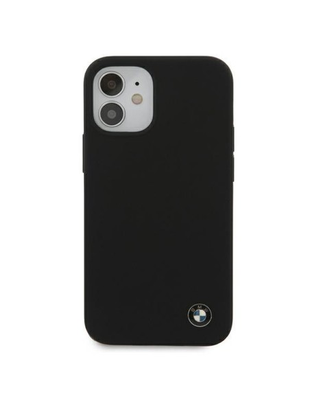 BMW Silicone Signature dėklas iPhone 12 mini - juodas