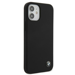 BMW Silicone Signature dėklas iPhone 12 mini - juodas