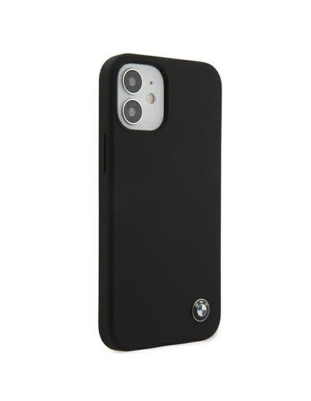BMW Silicone Signature dėklas iPhone 12 mini - juodas