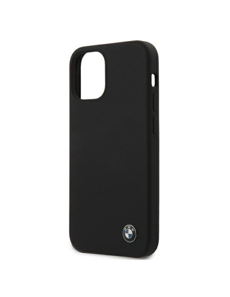 BMW Silicone Signature dėklas iPhone 12 mini - juodas