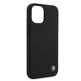 BMW Silicone Signature dėklas iPhone 12 mini - juodas