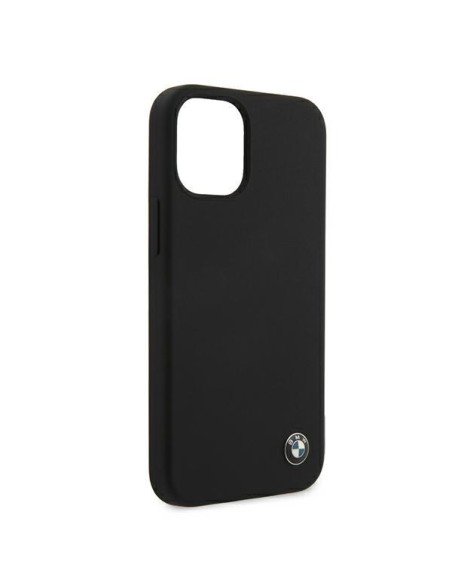 BMW Silicone Signature dėklas iPhone 12 mini - juodas