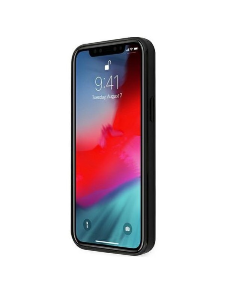 Ferrari On Track Real Carbon dėklas, skirtas iPhone 12 Pro Max - juodas