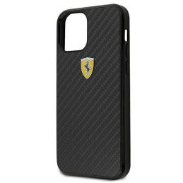Ferrari On Track Real Carbon dėklas iPhone 12 mini - juodas