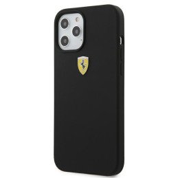 Ferrari On Track silikoninis dėklas, skirtas iPhone 12 Pro Max - juodas