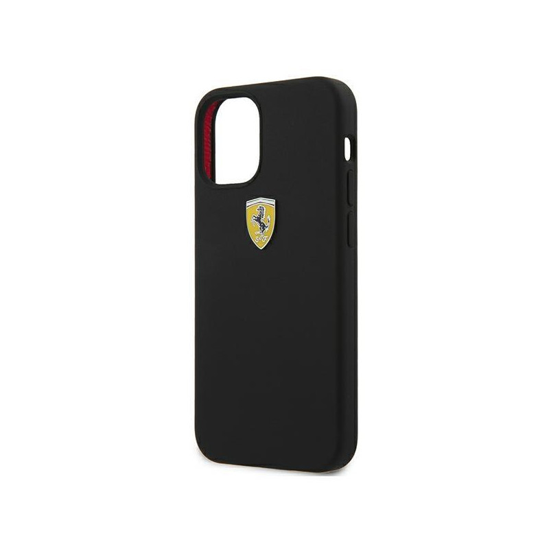 Ferrari On Track silikoninis dėklas iPhone 12 mini - juodas