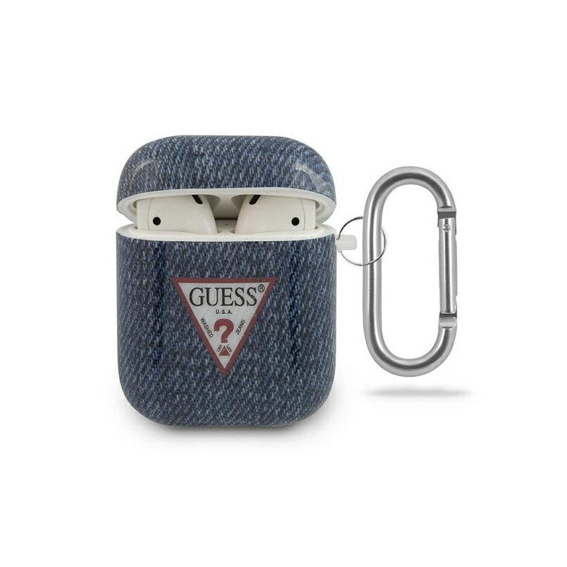 Guess Jeans Collection dėklas, skirtas AirPods 1/ 2 – tamsiai mėlynas Guess Jeans Collection dėklas, skirtas AirPods 1/ 2 – tamsiai mėlynas