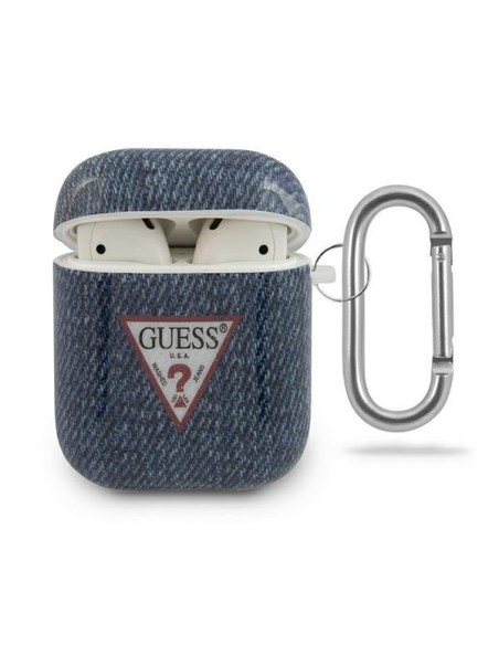Guess Jeans Collection dėklas, skirtas AirPods 1/ 2 – tamsiai mėlynas Guess Jeans Collection dėklas, skirtas AirPods 1/ 2 – tamsiai mėlynas