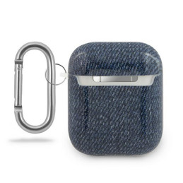 Guess Jeans Collection dėklas, skirtas AirPods 1/ 2 – tamsiai mėlynas