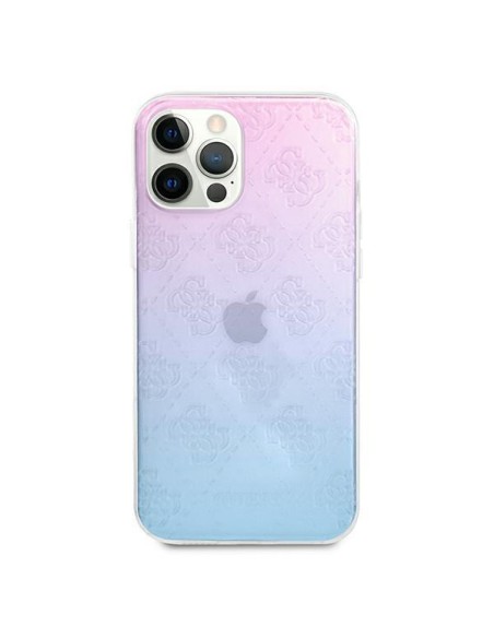 Guess 4G 3D Pattern Collection dėklas, skirtas iPhone 12 Pro Max – mėlynos ir rožinės spalvos Guess 4G 3D Pattern Collection dėklas, skirtas iPhone 12 Pro Max – mėlynos ir rožinės spalvos