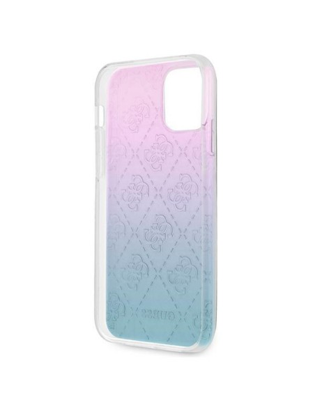 Guess 4G 3D Pattern Collection dėklas, skirtas iPhone 12 Pro Max – mėlynos ir rožinės spalvos Guess 4G 3D Pattern Collection dėklas, skirtas iPhone 12 Pro Max – mėlynos ir rožinės spalvos