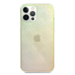 Guess 4G 3D Pattern Collection dėklas, skirtas iPhone 12 Pro Max - vaivorykštis