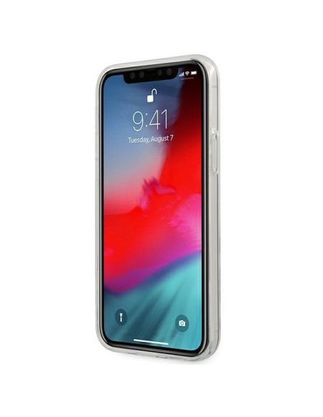 Guess 4G 3D Pattern Collection dėklas, skirtas iPhone 12 Pro Max - vaivorykštis