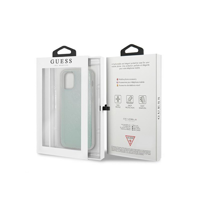 Guess 4G 3D Pattern Collection dėklas, skirtas iPhone 12 Pro Max - vaivorykštis