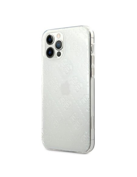 Guess 4G 3D Pattern Collection dėklas, skirtas iPhone 12 Pro Max - skaidrus Guess 4G 3D Pattern Collection dėklas, skirtas iPhone 12 Pro Max - skaidrus
