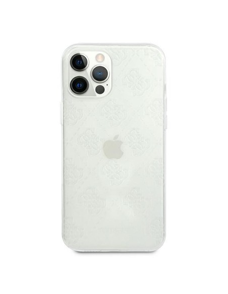 Guess 4G 3D Pattern Collection dėklas, skirtas iPhone 12 Pro Max - skaidrus Guess 4G 3D Pattern Collection dėklas, skirtas iPhone 12 Pro Max - skaidrus