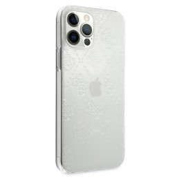 Guess 4G 3D Pattern Collection dėklas, skirtas iPhone 12 Pro Max - skaidrus