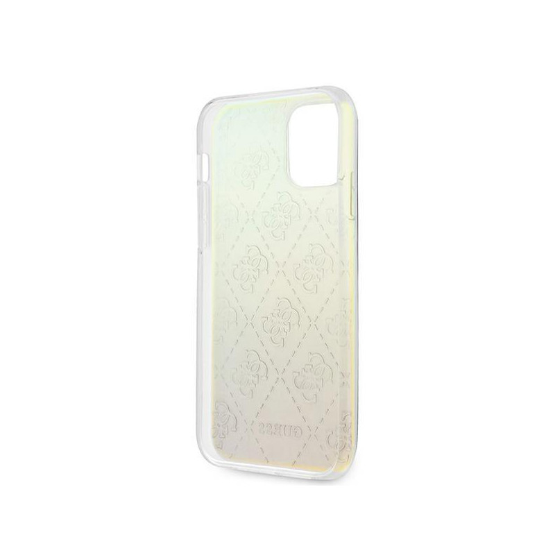 Guess 4G 3D Pattern Collection dėklas, skirtas iPhone 12 / iPhone 12 Pro - vaivorykštis