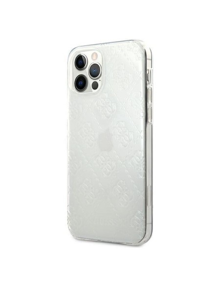 Guess 4G 3D Pattern Collection dėklas, skirtas iPhone 12 / iPhone 12 Pro - skaidrus Guess 4G 3D Pattern Collection dėklas, skirtas iPhone 12 / iPhone 12 Pro - skaidrus