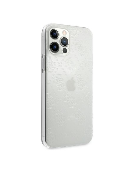 Guess 4G 3D Pattern Collection dėklas, skirtas iPhone 12 / iPhone 12 Pro - skaidrus Guess 4G 3D Pattern Collection dėklas, skirtas iPhone 12 / iPhone 12 Pro - skaidrus
