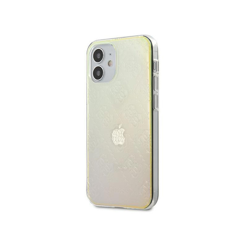 Guess 4G 3D Pattern Collection dėklas iPhone 12 mini - vaivorykštis