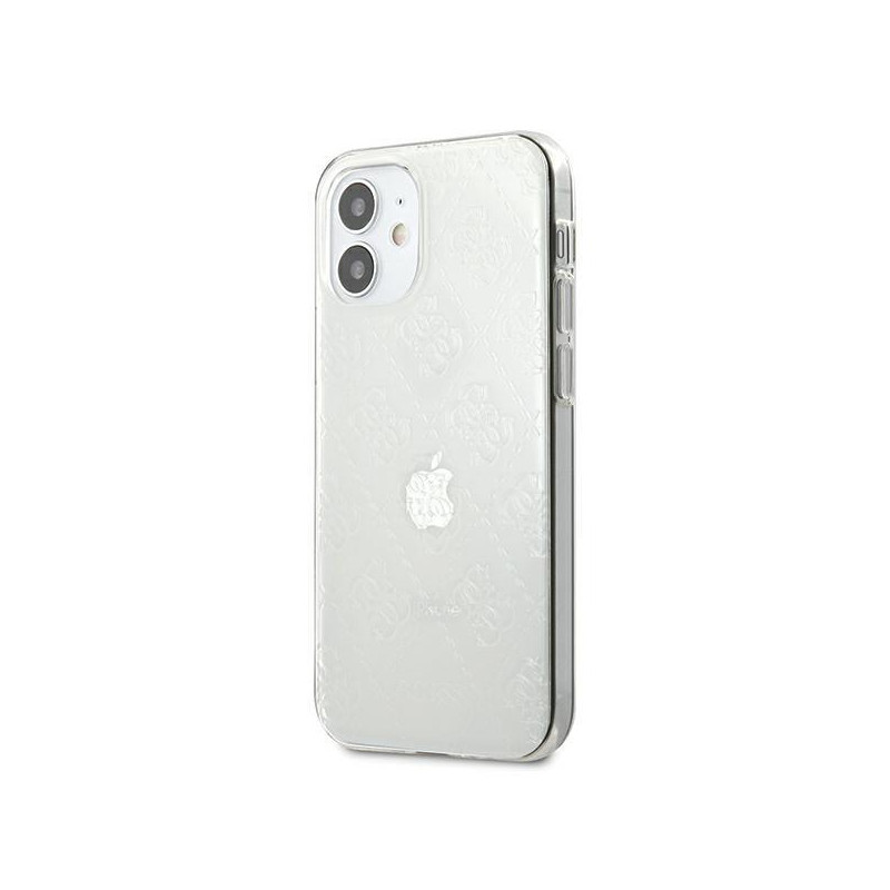 Guess 4G 3D Pattern Collection dėklas iPhone 12 mini - skaidrus