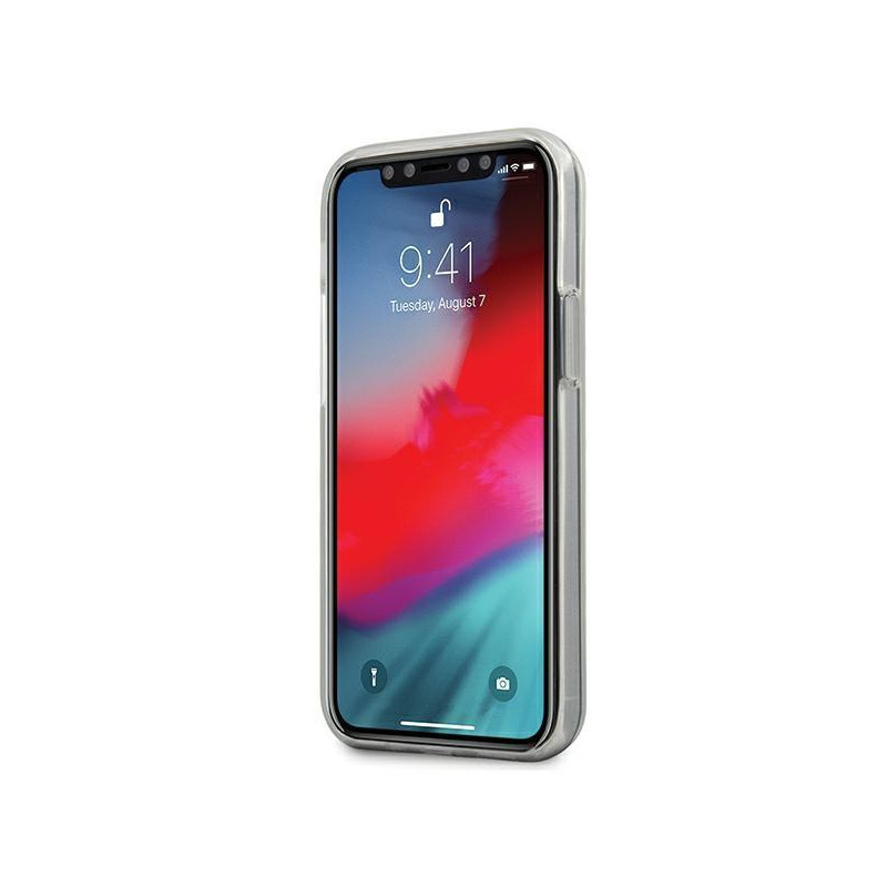 Guess 4G 3D Pattern Collection dėklas iPhone 12 mini - skaidrus