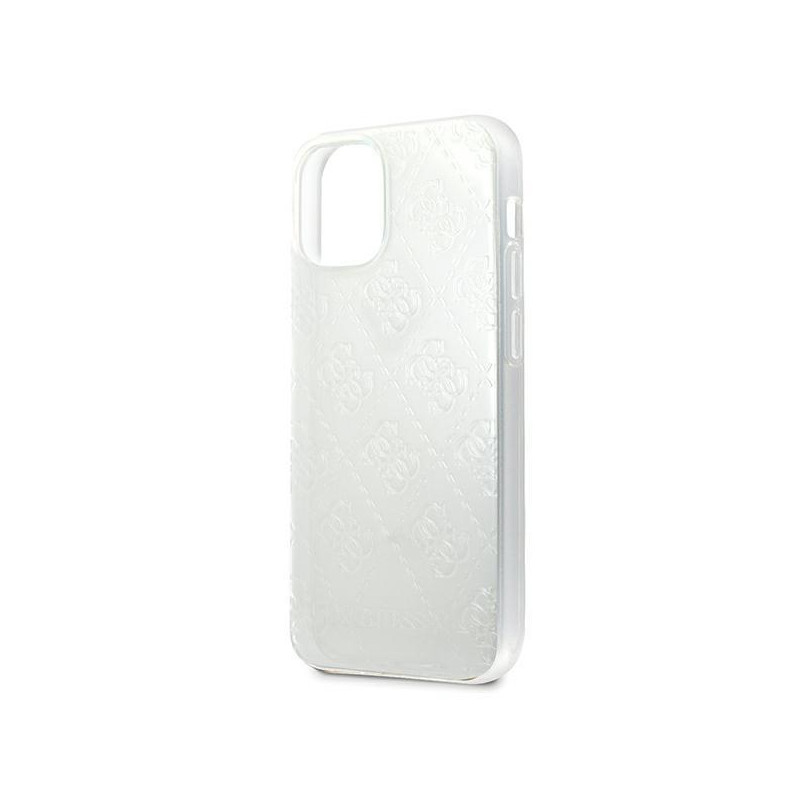 Guess 4G 3D Pattern Collection dėklas iPhone 12 mini - skaidrus