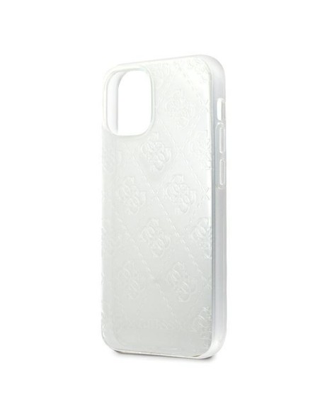 Guess 4G 3D Pattern Collection dėklas iPhone 12 mini - skaidrus Guess 4G 3D Pattern Collection dėklas iPhone 12 mini - skaidrus