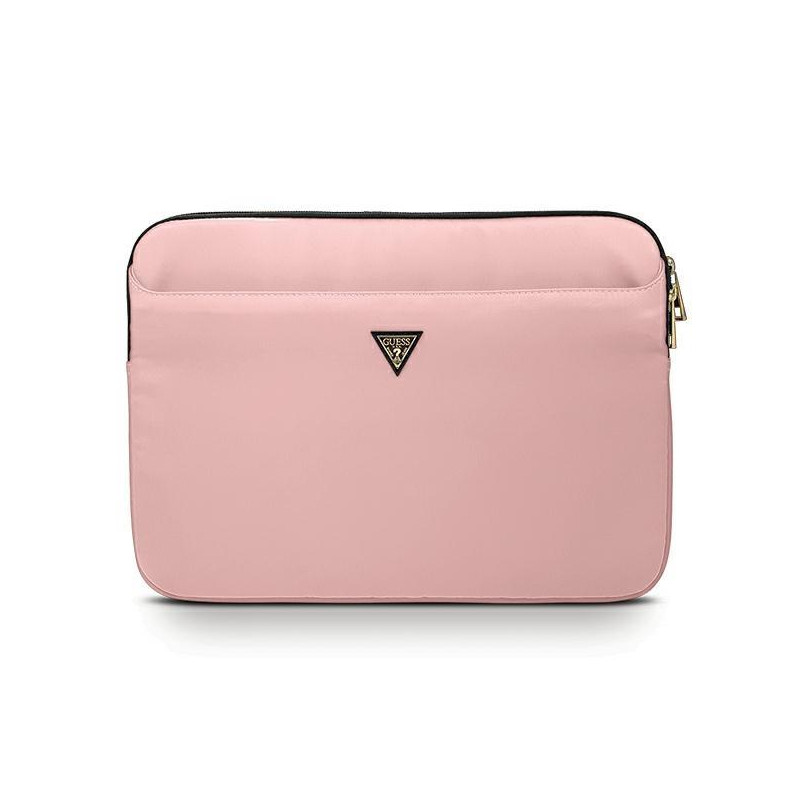 Guess Nylon Triangle Logo dėklas 13 colių nešiojamam kompiuteriui – rožinis Guess Nylon Triangle Logo dėklas 13 colių nešiojamam kompiuteriui – rožinis