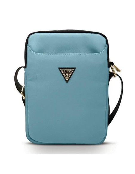 Guess Nylon Triangle Logo krepšys 10" planšetei - mėlynas Guess Nylon Triangle Logo krepšys 10" planšetei - mėlynas