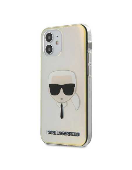 Karl Lagerfeld Iridescent Karl& 39 s Head dėklas iPhone 12 mini - įvairiaspalvis Karl Lagerfeld Iridescent Karl& 39 s Head dėklas iPhone 12 mini - įvairiaspalvis