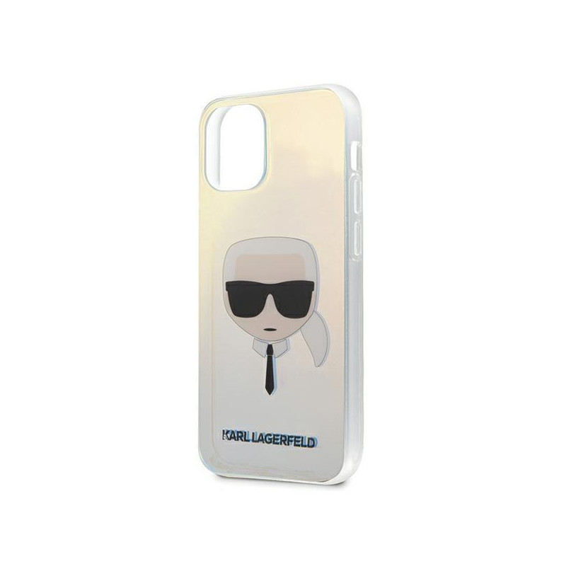 Karl Lagerfeld Iridescent Karl& 39 s Head dėklas iPhone 12 mini - įvairiaspalvis