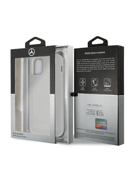 Mercedes Line dėklas iPhone 12 Pro Max - skaidrus Mercedes Line dėklas iPhone 12 Pro Max - skaidrus