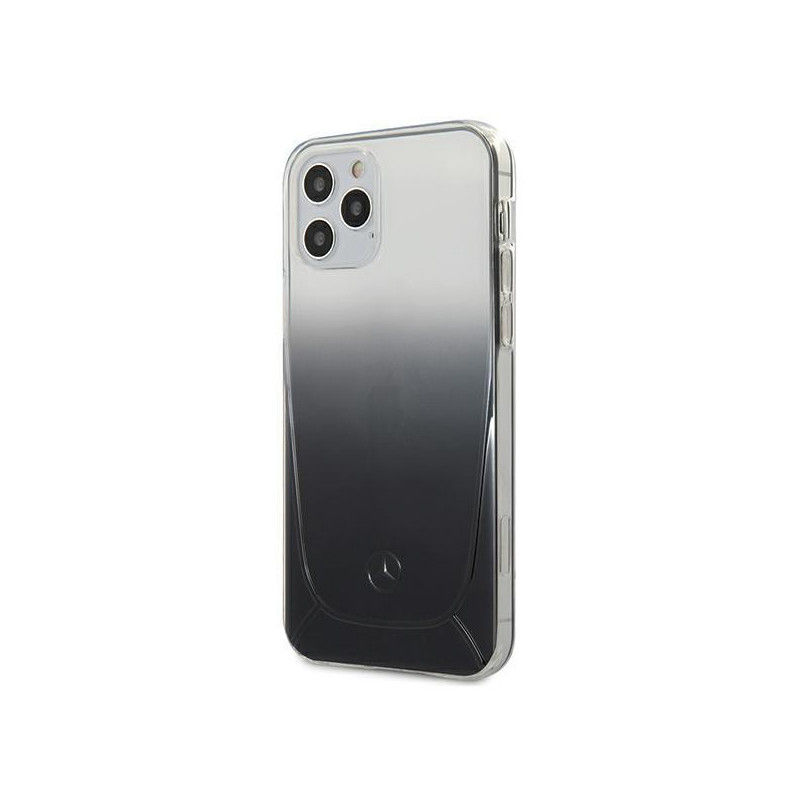 Mercedes Transparent Line dėklas iPhone 12 Pro Max - juodas