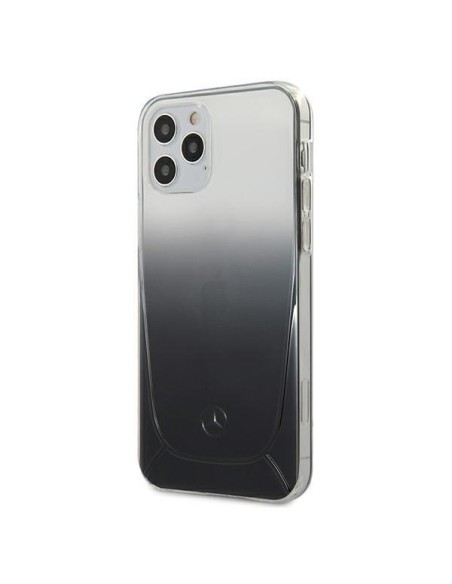 Mercedes Transparent Line dėklas iPhone 12 Pro Max - juodas Mercedes Transparent Line dėklas iPhone 12 Pro Max - juodas