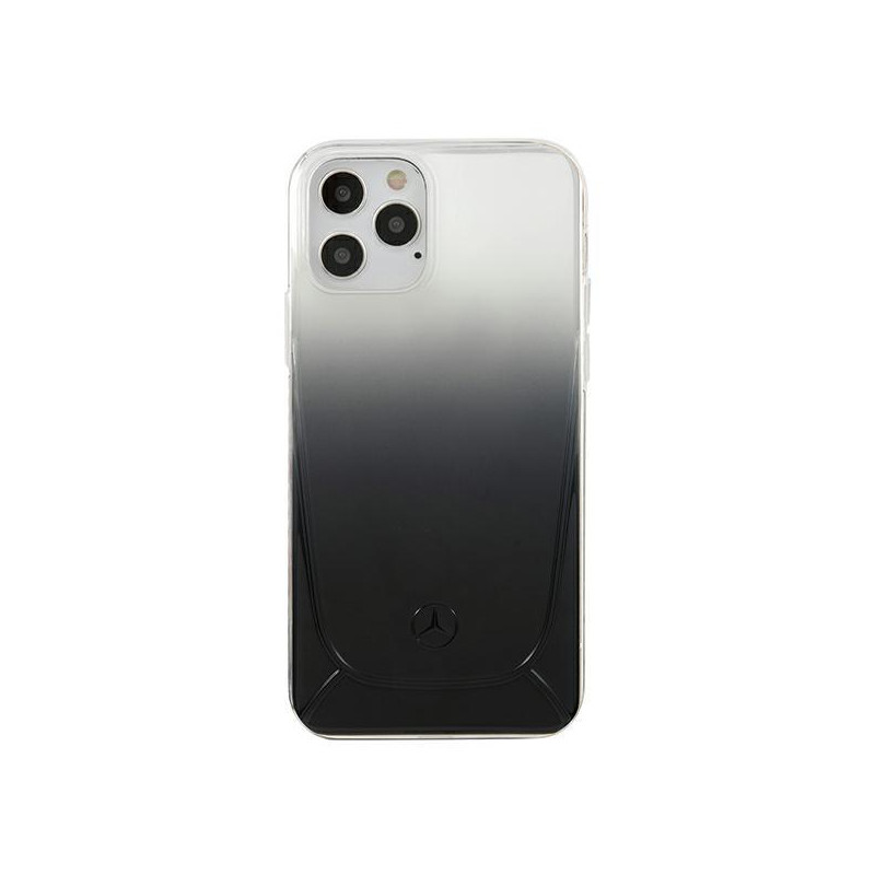 Mercedes Transparent Line dėklas iPhone 12 Pro Max - juodas