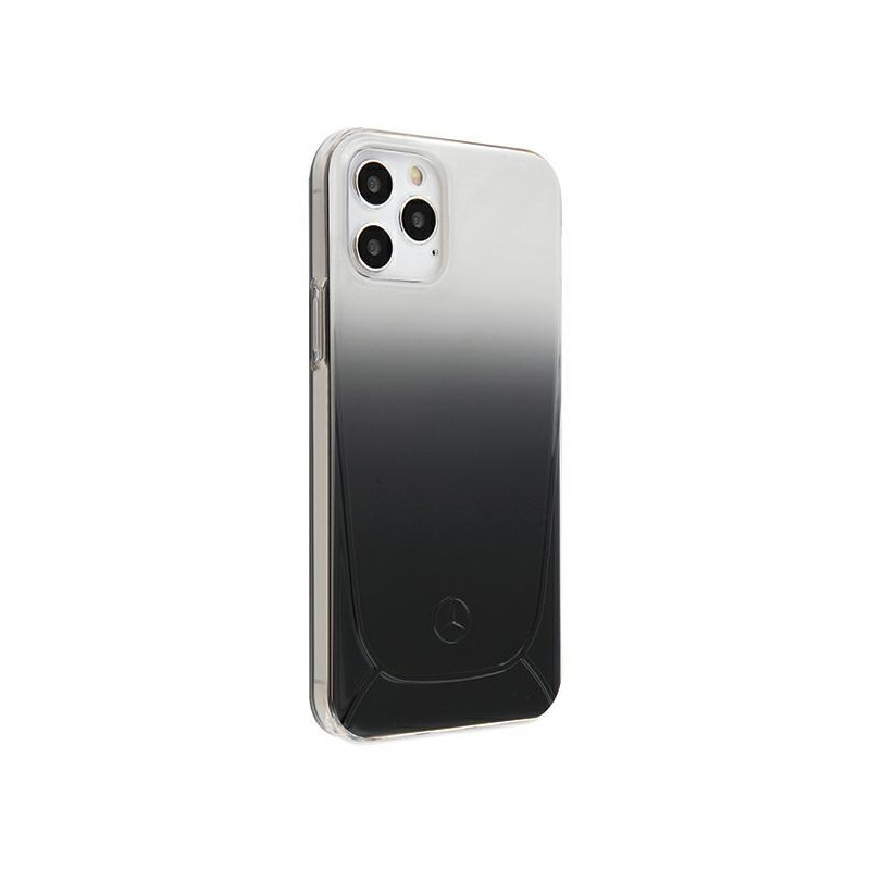 Mercedes Transparent Line dėklas iPhone 12 Pro Max - juodas