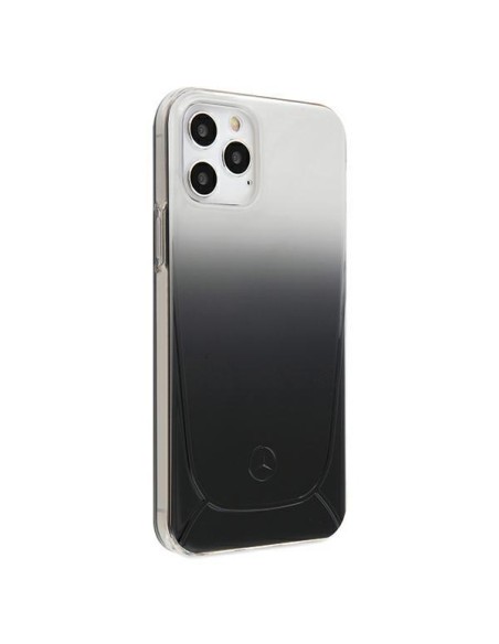 Mercedes Transparent Line dėklas iPhone 12 Pro Max - juodas Mercedes Transparent Line dėklas iPhone 12 Pro Max - juodas