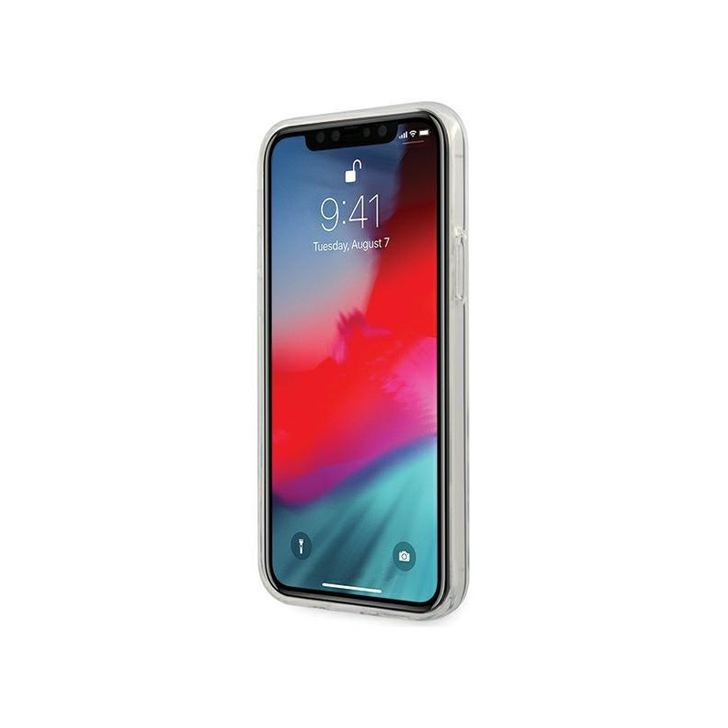Mercedes Transparent Line dėklas iPhone 12 Pro Max - juodas