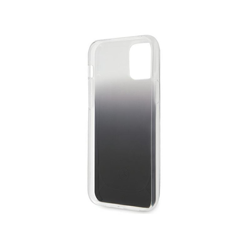 Mercedes Transparent Line dėklas iPhone 12 Pro Max - juodas
