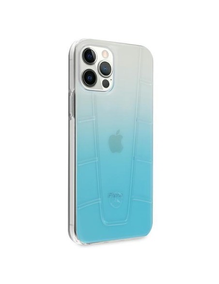Mercedes Transparent Line dėklas iPhone 12 Pro Max - mėlynas
