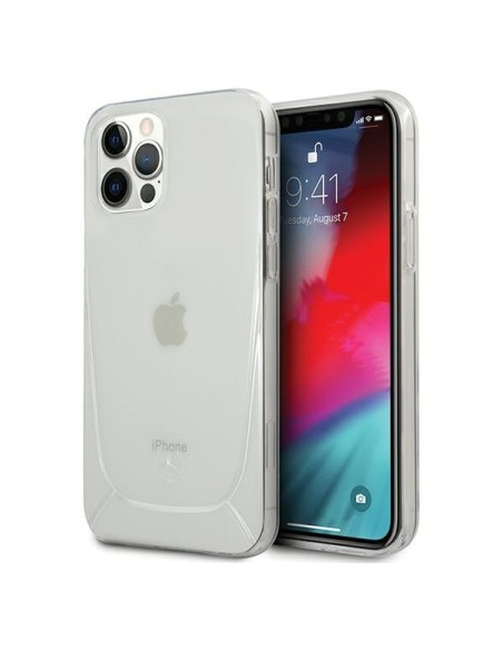 Mercedes Transparent Line dėklas skirtas iPhone 12 / iPhone 12 Pro - skaidrus Mercedes Transparent Line dėklas skirtas iPhone 12 / iPhone 12 Pro - skaidrus